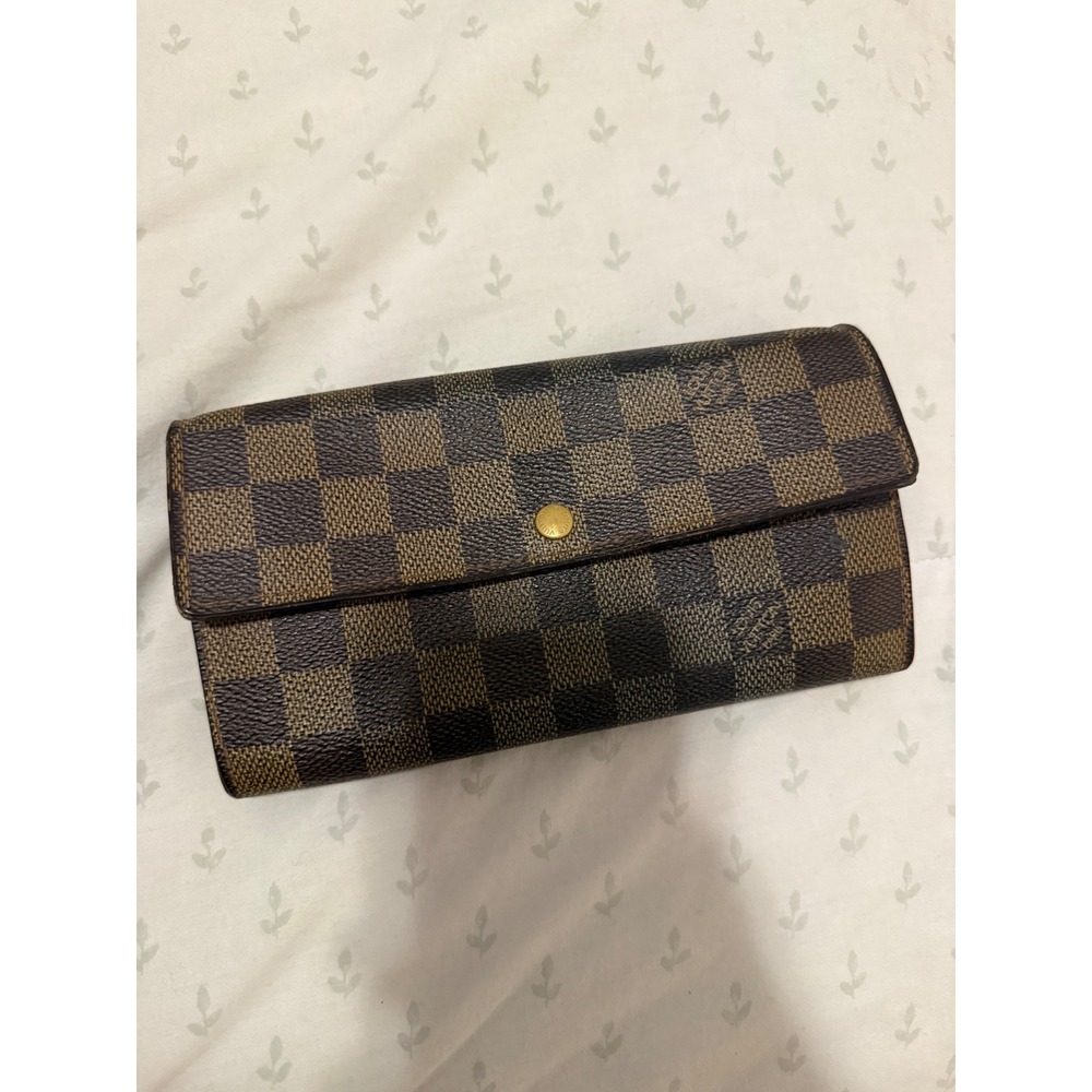 Louis Vuitton Sarah Wallet OS Brown Good
